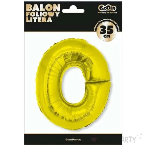 balon foliowy litera o 14 godan zloty