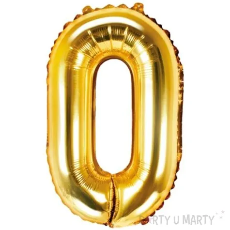 balon foliowy litera o 14 partydeco zloty