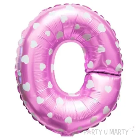balon foliowy litera o 16 oem rozowy