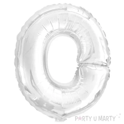 balon foliowy litera o 16 oem srebrny