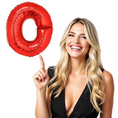 balon foliowy litera o czerwony funny fashion 40 ltr