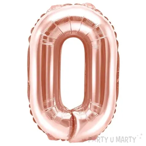 balon foliowy litera o rozowe zloto partydeco 14 ltr