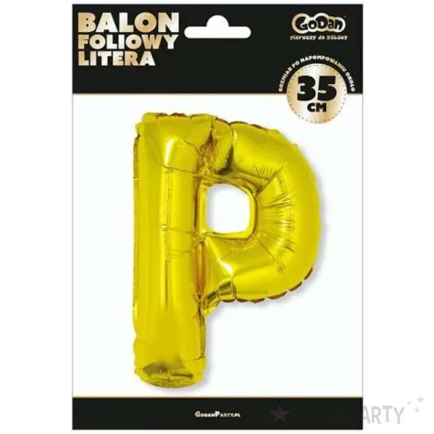 balon foliowy litera p 14 godan zloty