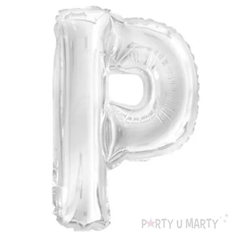 balon foliowy litera p 16 oem srebrny