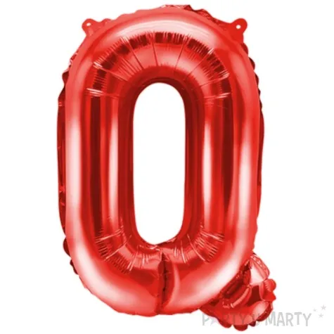 balon foliowy litera q czerwony partydeco 14 ltr