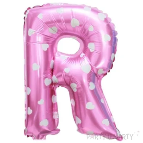 balon foliowy litera r 16 oem rozowy