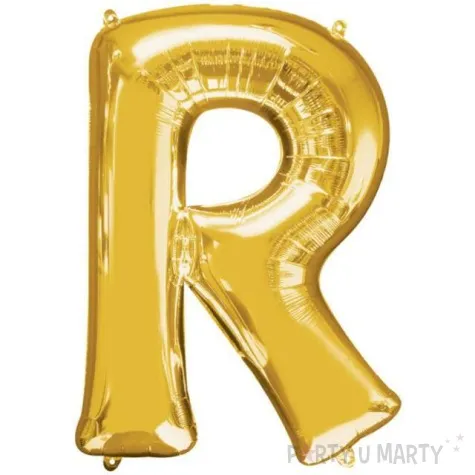 balon foliowy litera r zloty amscan 32 ltr