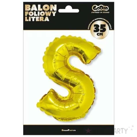 balon foliowy litera s 14 godan zloty