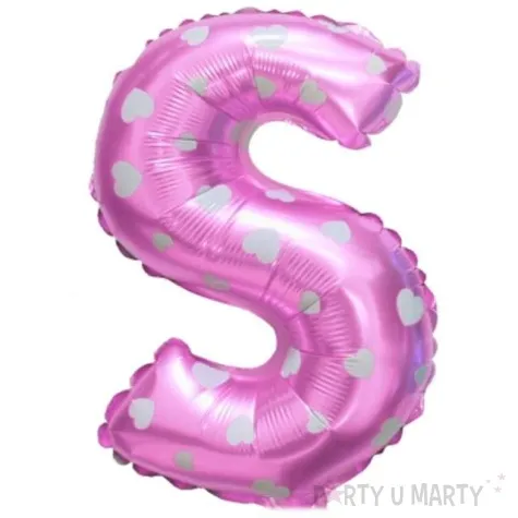 balon foliowy litera s 16 oem rozowy