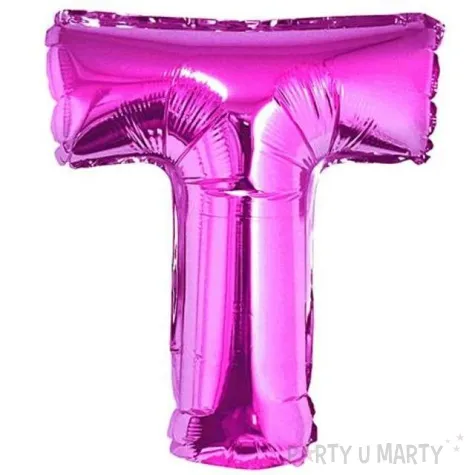 balon foliowy litera t 14 godan rozowy