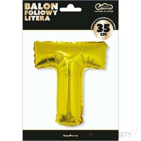 balon foliowy litera t 14 godan zloty