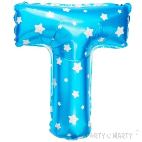 balon foliowy litera t 16 oem blekitny