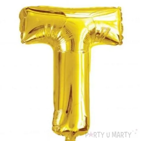 balon foliowy litera t 16 oem zloty