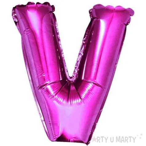 balon foliowy litera v 14 godan rozowy