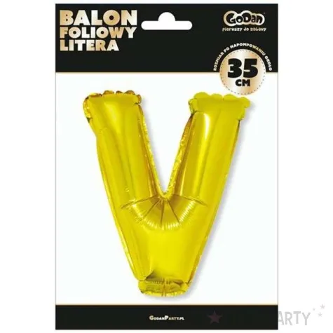 balon foliowy litera v 14 godan zloty