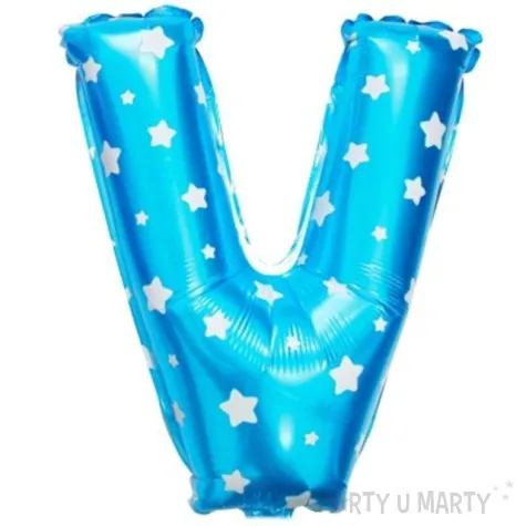 balon foliowy litera v 16 oem blekitny