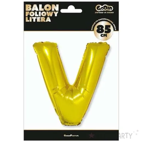 balon foliowy litera v 32 godan zloty