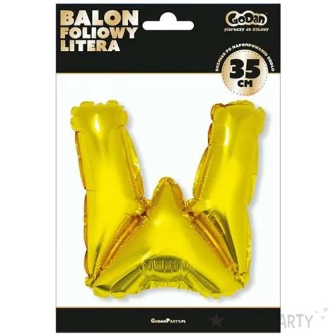 balon foliowy litera w 14 godan zloty