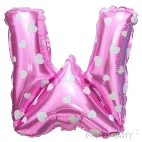 balon foliowy litera w 16 oem rozowy