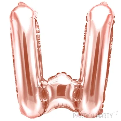 balon foliowy litera w rozowe zloto partydeco 14 ltr