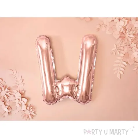 balon foliowy litera w rozowe zloto partydeco 14 ltr