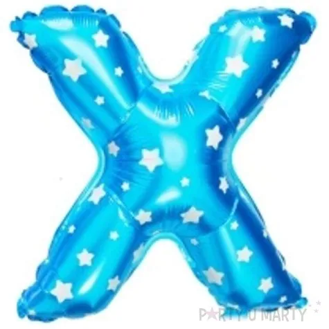 balon foliowy litera x 16 oem blekitny