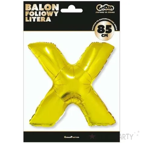 balon foliowy litera x 32 godan zloty