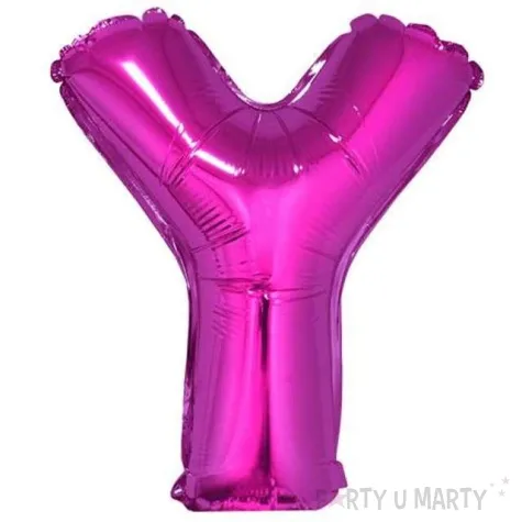 balon foliowy litera y 14 godan rozowy