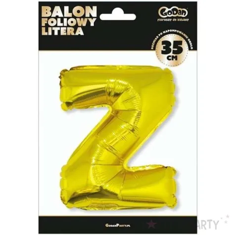balon foliowy litera z 14 godan zloty