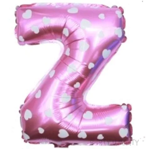 balon foliowy litera z 16 oem rozowy