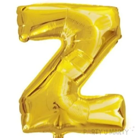 balon foliowy litera z 16 oem zloty