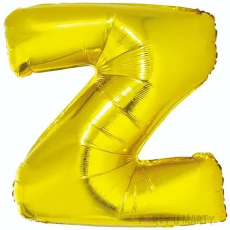 balon foliowy litera z 32 godan zloty