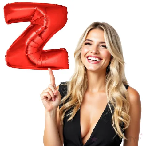 balon foliowy litera z czerwony funny fashion 40 ltr