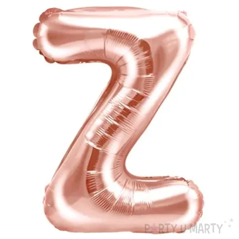 balon foliowy litera z rozowe zloto partydeco 14 ltr