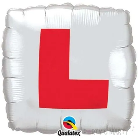 balon foliowy literka l qualatex 18 sqr