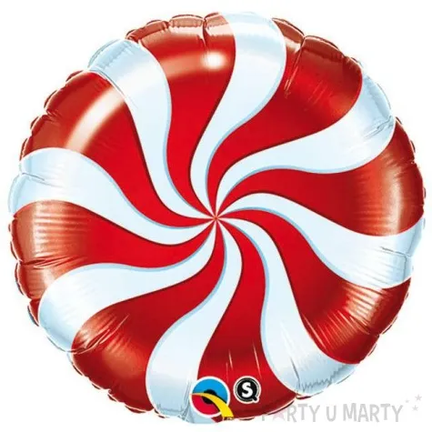 balon foliowy lizak czerwony qualatex 18 rnd