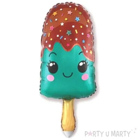 balon foliowy lod na patyku turkusowy flexmetal 10 shp