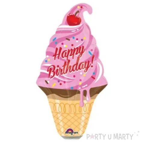 balon foliowy lody happy birthday amscan 14 shp