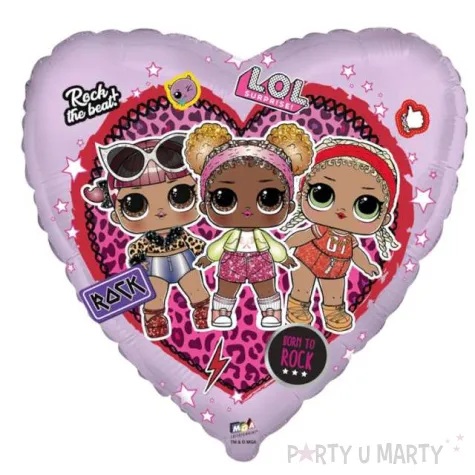 balon foliowy lol suprise serce flexmetal 18 hrt