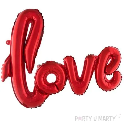 balon foliowy love czerwony funnyfashion 40 shp