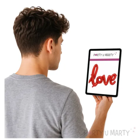 balon foliowy love czerwony jix 22 shp