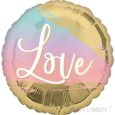balon foliowy love na tle zachodu amscan 18 rnd