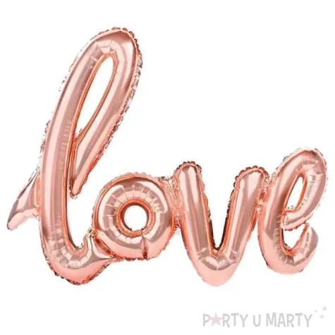balon foliowy love rozowe zloto partypal 38 shp