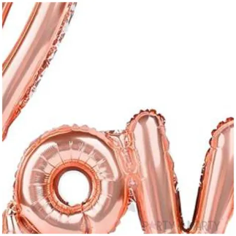 balon foliowy love rozowe zloto partypal 38 shp