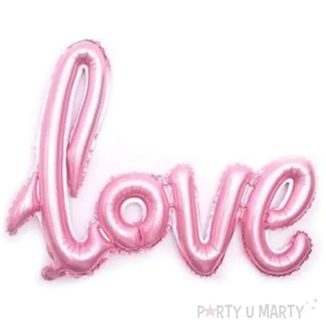 balon foliowy love rozowy jasny oem 42 shp
