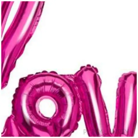 balon foliowy love rozowy jix 27 shp