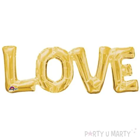 balon foliowy love zloty amscan 24 shp