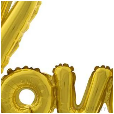 balon foliowy love zloty funny fashion 40 shp