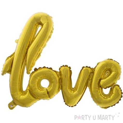 balon foliowy love zloty funny fashion 40 shp