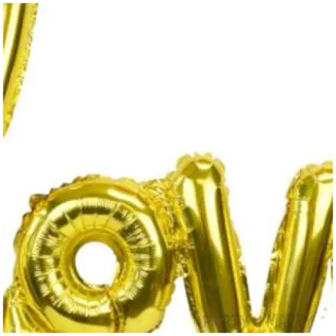 balon foliowy love zloty jix 27 shp